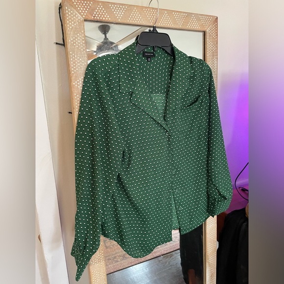 Who What Wear green polka dot set. - Picture 4 of 5